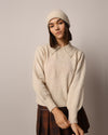 Beige Pearl Detail Pullover