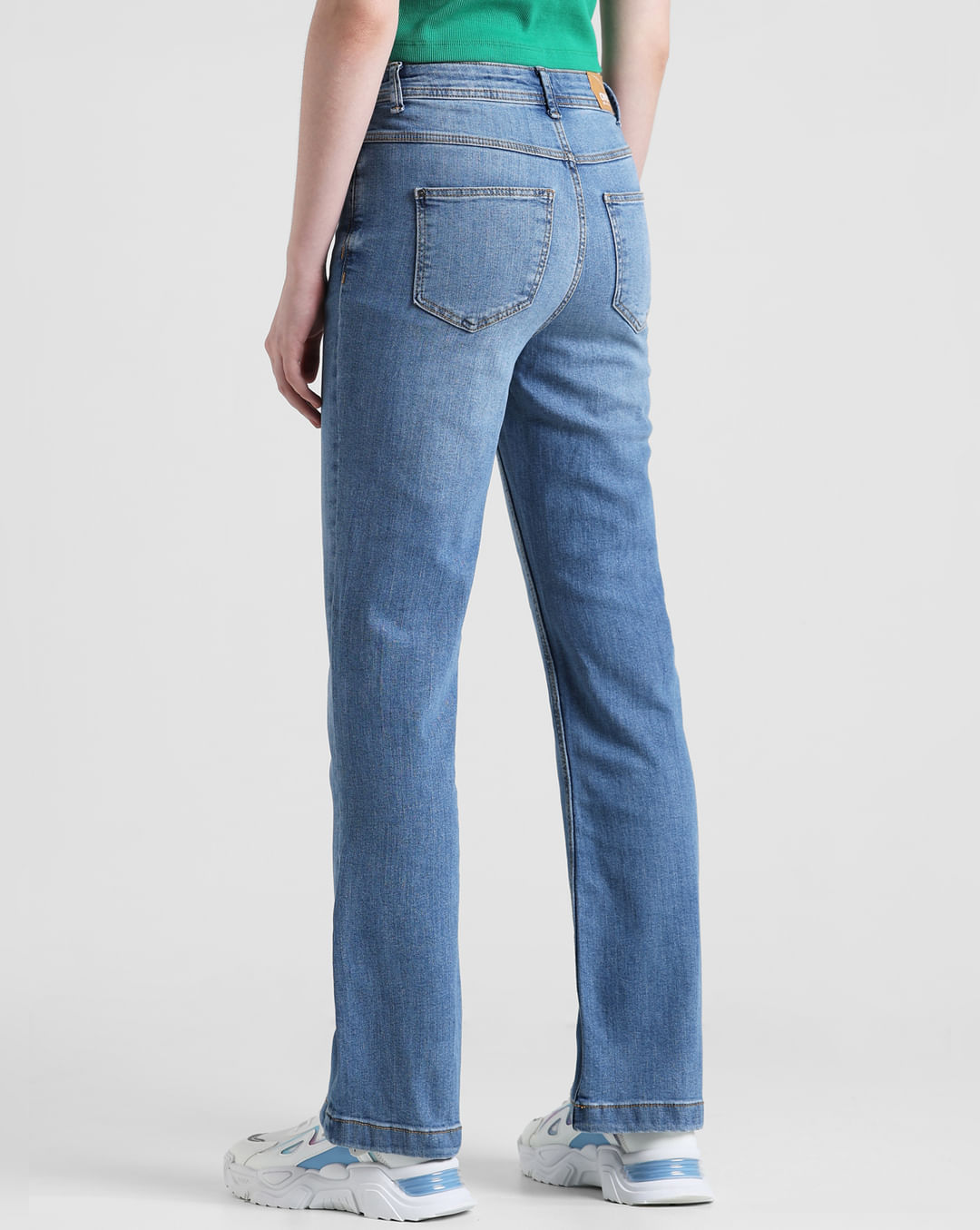 Light Blue High Rise Flared Jeans