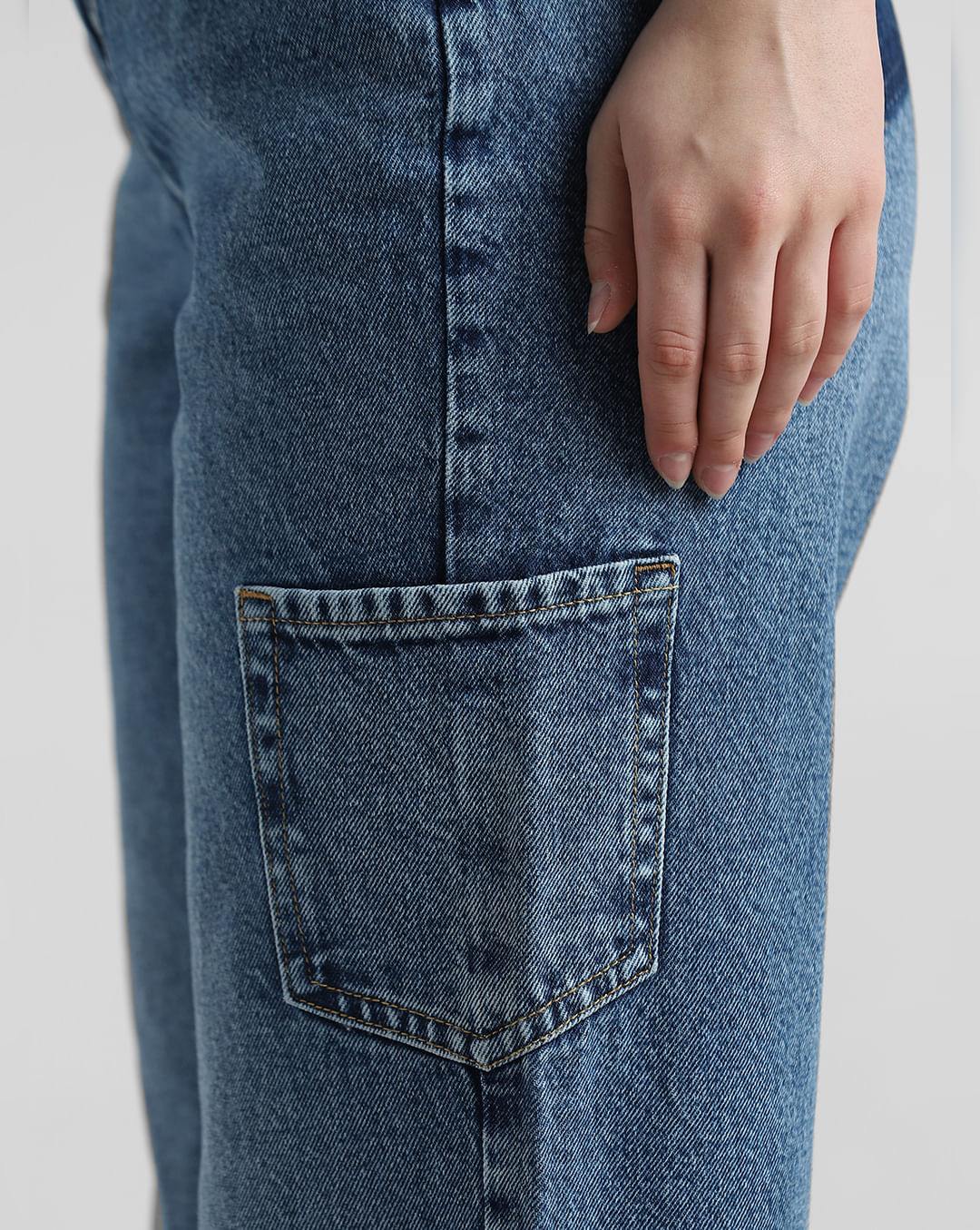 Blue High Rise Carpenter Jeans