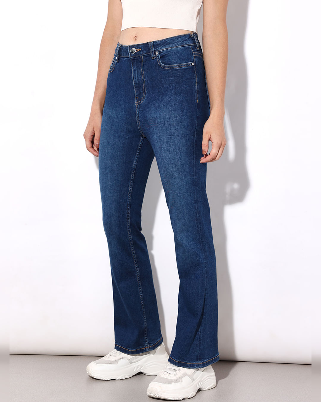 Blue High Rise Paola Flared Jeans