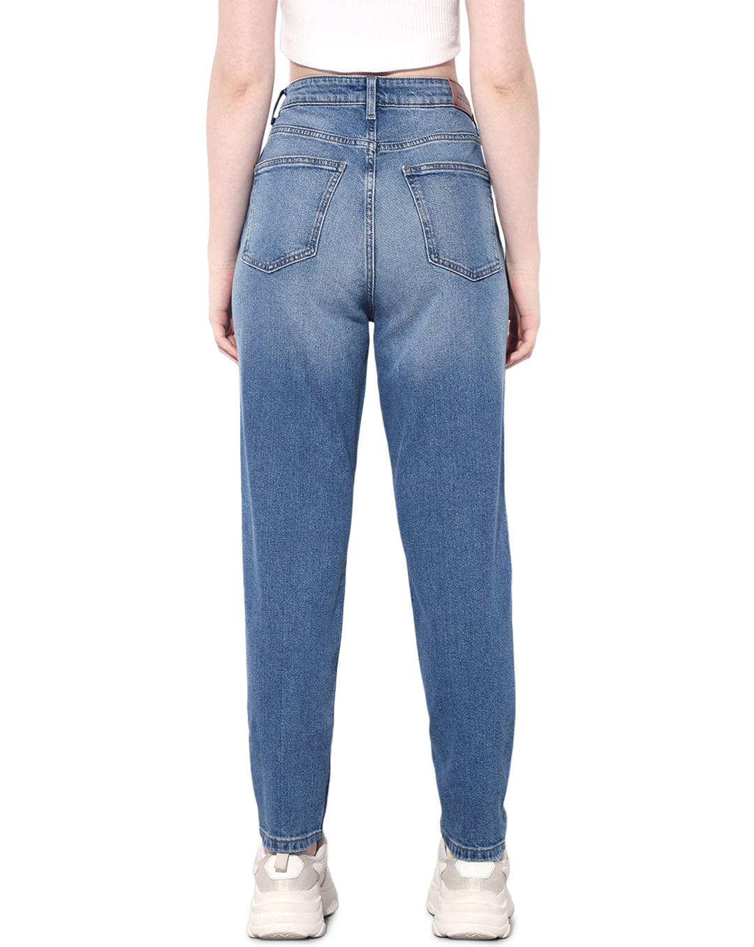 Light Blue High Rise Mom Jeans