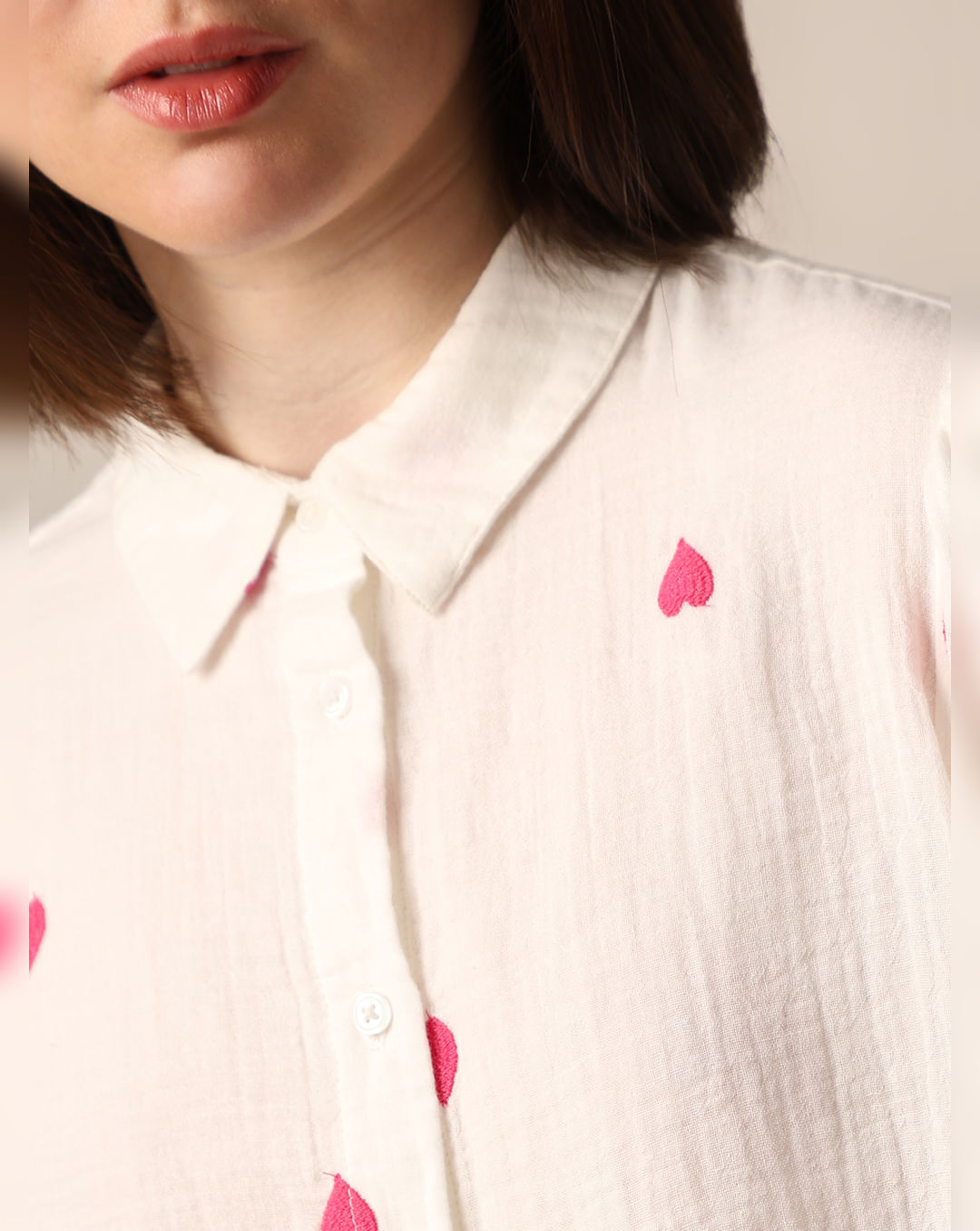 White Embroidered Shirt